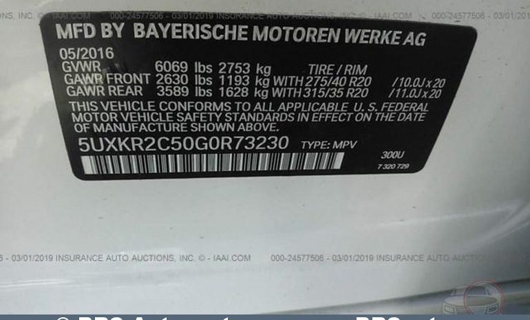 BMW X5 sDrive 35i M-pack Automatas 2016 full