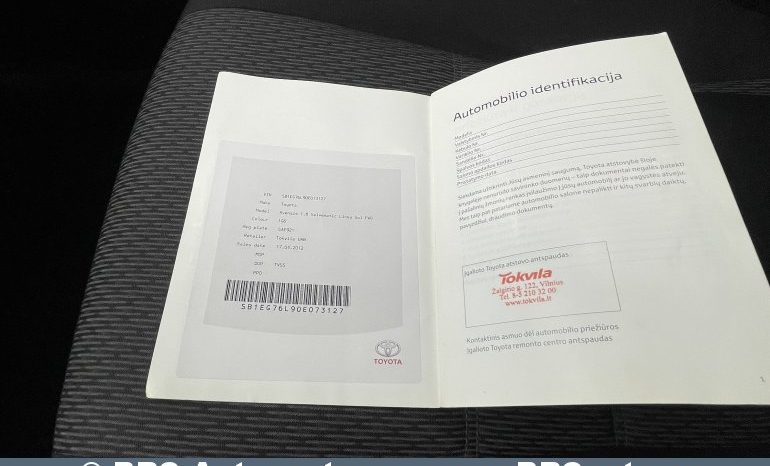 Toyota Avensis 1.8 Valvematic Linea Sol 2012 full