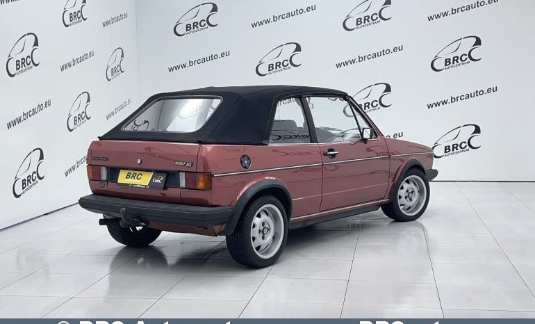 Volkswagen Golf 1.6 Cabrio GL 1982 full