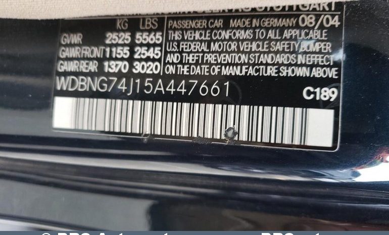 Mercedes-Benz S 55 AMG V8 Kompressor Automatas 2005 full