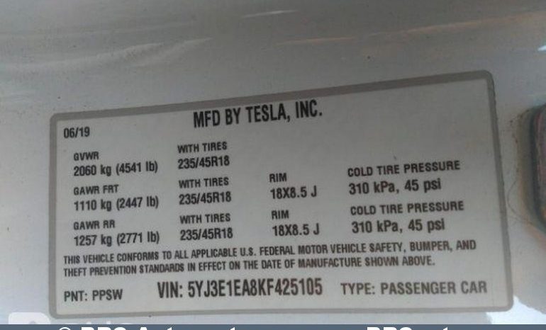 Tesla Model 3 Standart Plus 2019 full