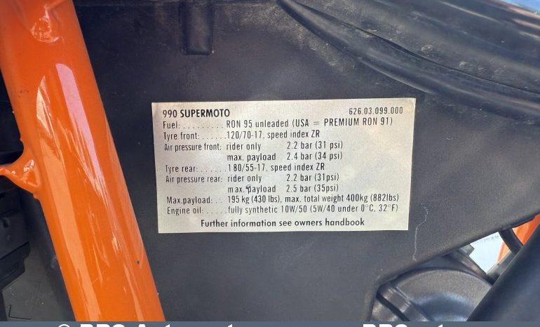 KTM 990 Supermoto 2009 full