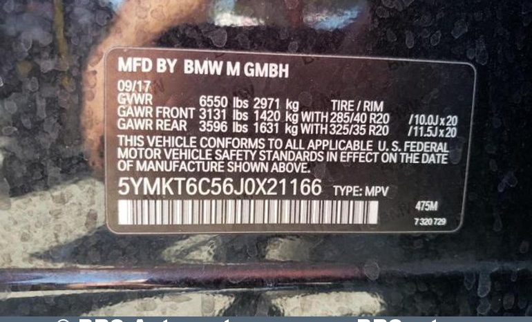 BMW X5M 4.4 V8 xDrive Automatas 2018 full