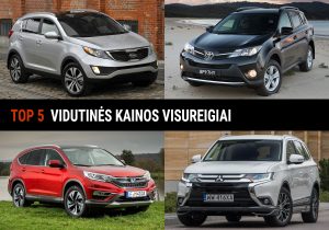 Vidutinio dydžio ir vidutinės kainos visureigiai, autoasas.lt koliažas