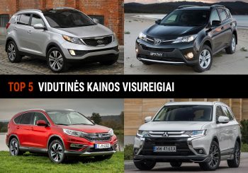 Vidutinio dydžio ir vidutinės kainos visureigiai, autoasas.lt koliažas