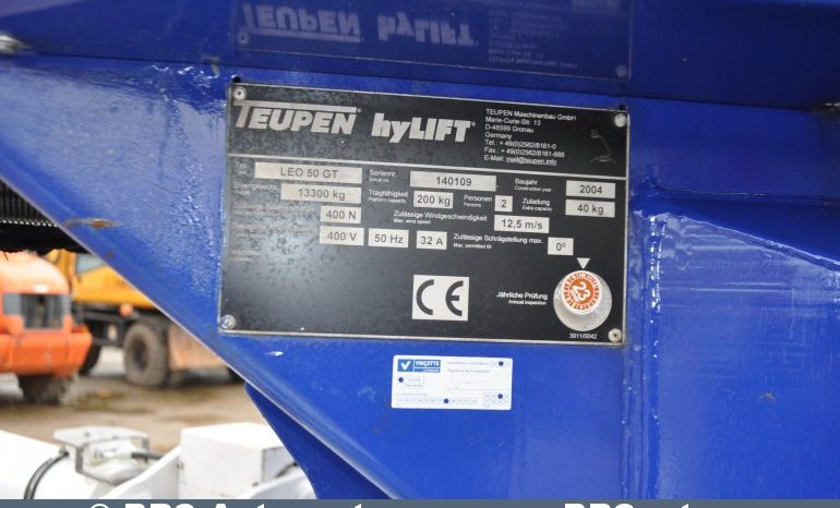 Teupen Leo 50 GT Mobilus bokštelis 50 m. 2004 full