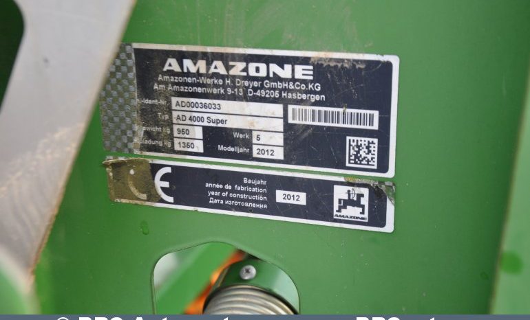 Amazone AD 4000 SUPER  2012 full