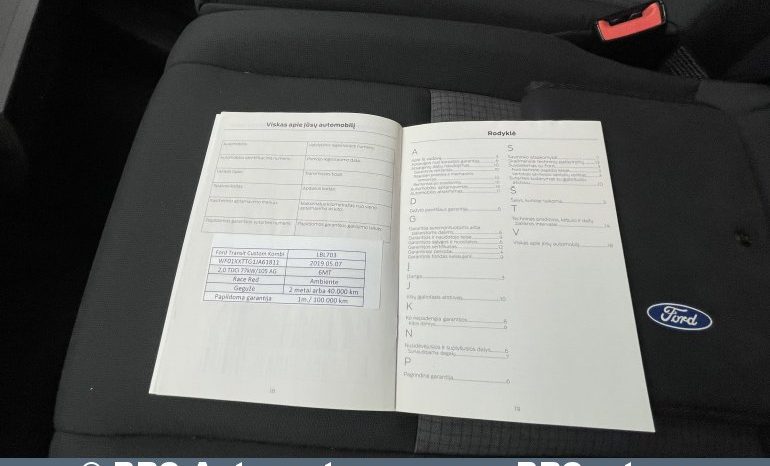 Ford Transit Custom Combi 2.0d EcoBlue 2019 full