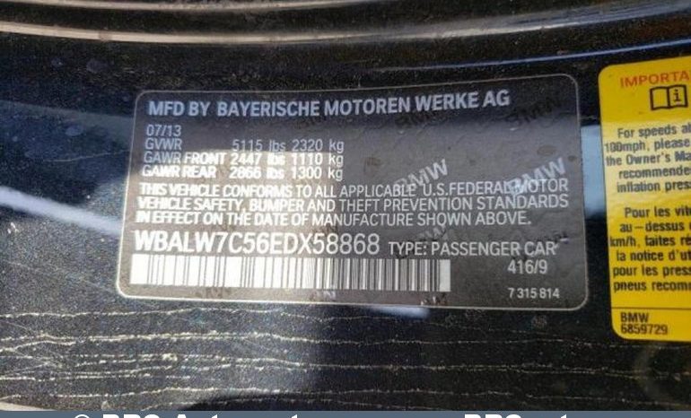 BMW 640 i Cabrio Automatas 2014 full