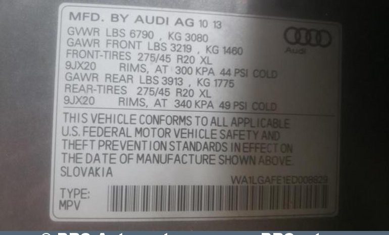 Audi Q7 3.0 TFSI Quattro Automatas LPG 2014 full