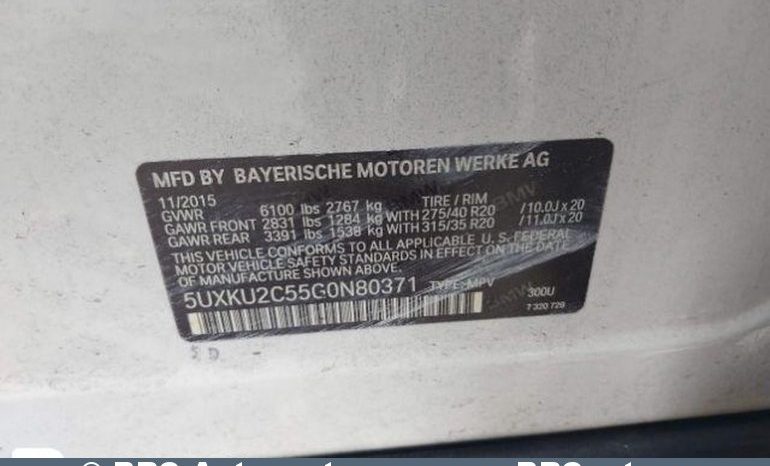 BMW X6 xDrive35i  Automatas 2016 full