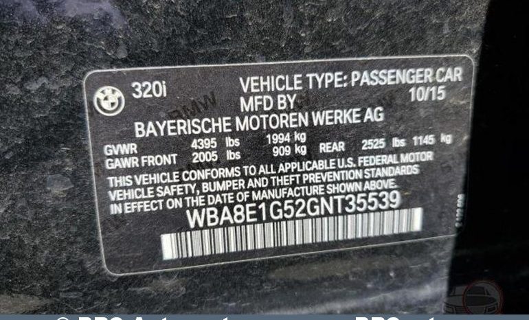 BMW 320 i Automatas 2016 full