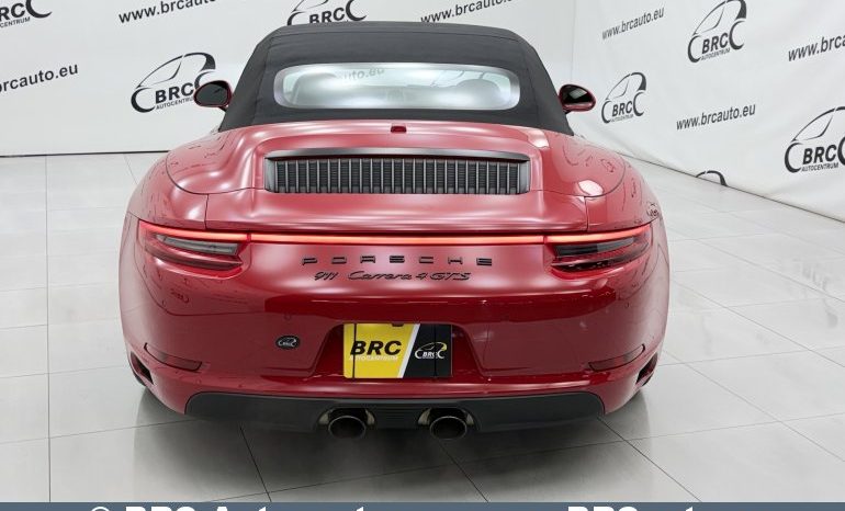 Porsche 911 Carrera 4 GTS Cabrio 2018 full