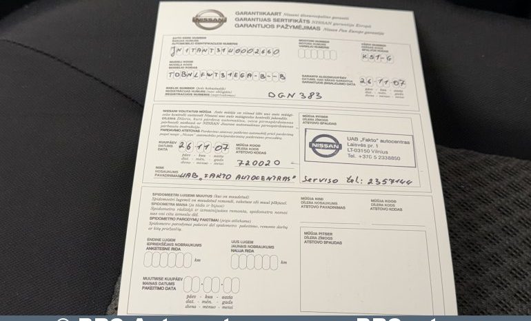 Nissan X-Trail 2.5 4WD Automatas 2007 full