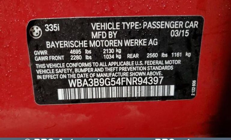 BMW 335 xDrive M-Sport Automatas 2015 full