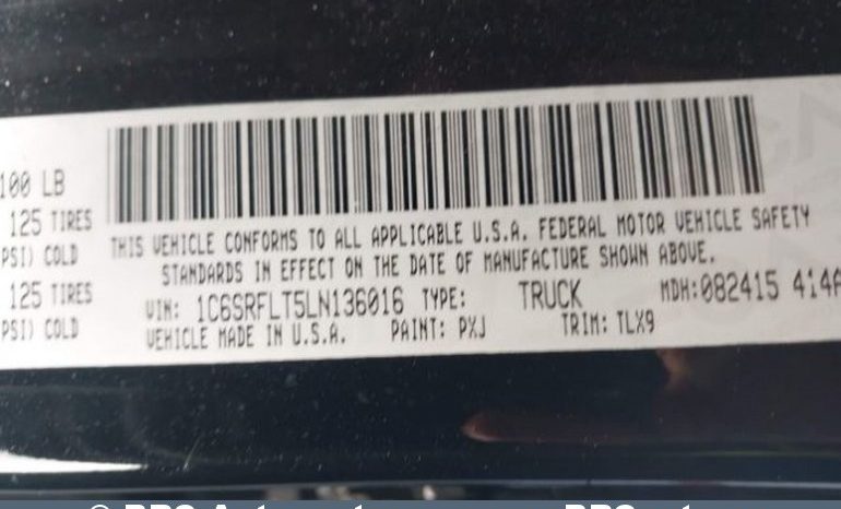 Dodge Ram 1500 5.7L Rebel 4×4 Automatas 2020 full