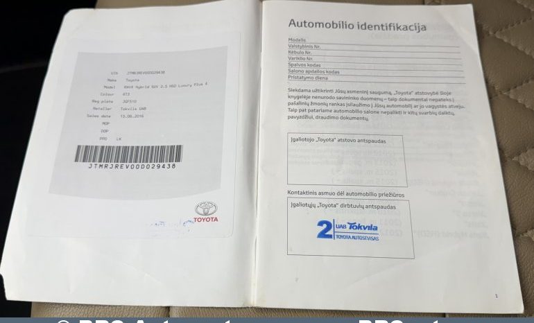 Toyota RAV 4 Hybrid 2.5 HSD Luxury Plus Automatas 2016 full