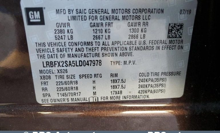 Buick Envision Envision 2.5 FSI Automatas 2020 full