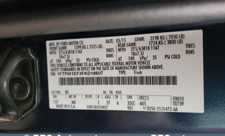 Ford F-150 XLT 5.0 V8 B/D AWD Automatas 2015 full