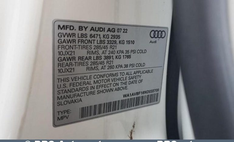 Audi Q8 3.0 TFSI Quattro I-HEV Automatas 2022 full