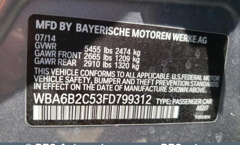 BMW 650 Gran Coupe M-Sport Automatas 2015 full