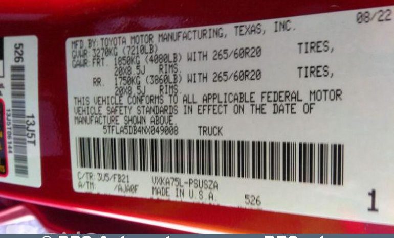 Toyota Tundra SR5 4X4 3.4 Twin-Turbo V6 Automatas 2022 full