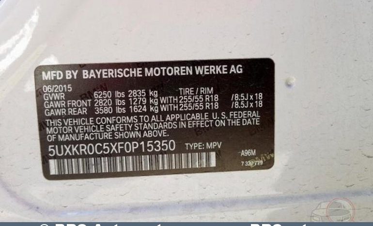 BMW X5 Xdrive35i Automatas 2015 full