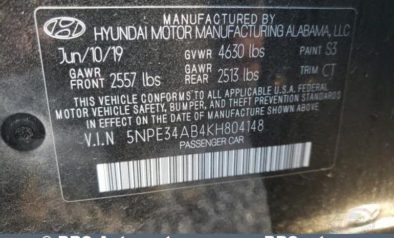 Hyundai Sonata 2.0 Turbo Limited Automatas 2019 full