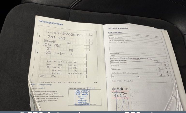 Volkswagen Sharan 2.0 TDI DSG Automatas 2011 full