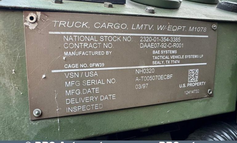 Stewart & Stevenson M1078 LMTV camper/motorhome/wohnmobil 1997 full