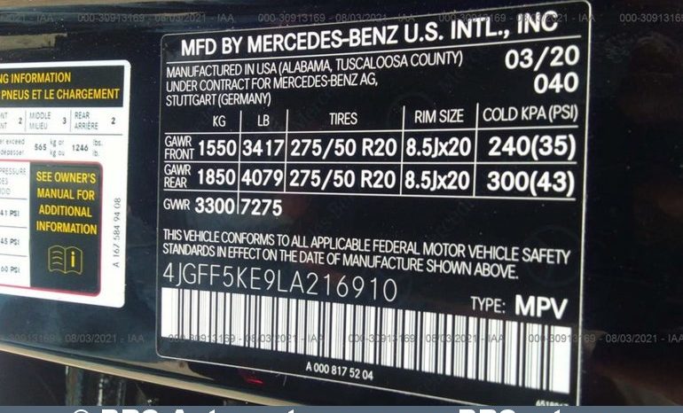 Mercedes-Benz GLS 450 4Matic Automatas 2020 full