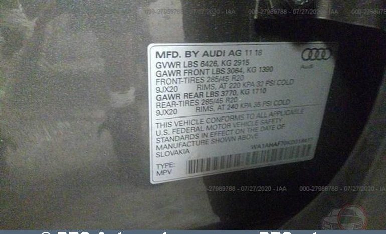 Audi Q7 Quattro Premium Automatas 2019 full