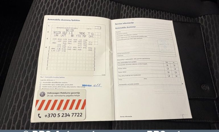 Volkswagen Golf 1.6 TDI Trendline 2012 full