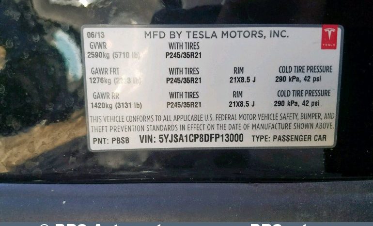 Tesla Model S P85 2013 full