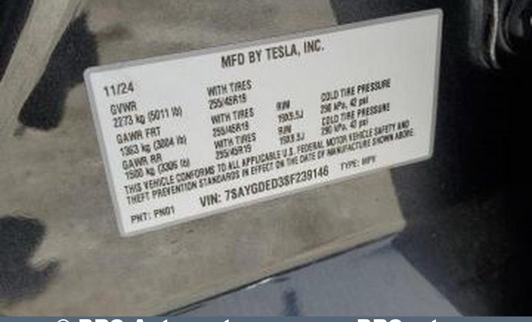 
								Tesla Model Y Long Range 78.1kWh 2025 full									