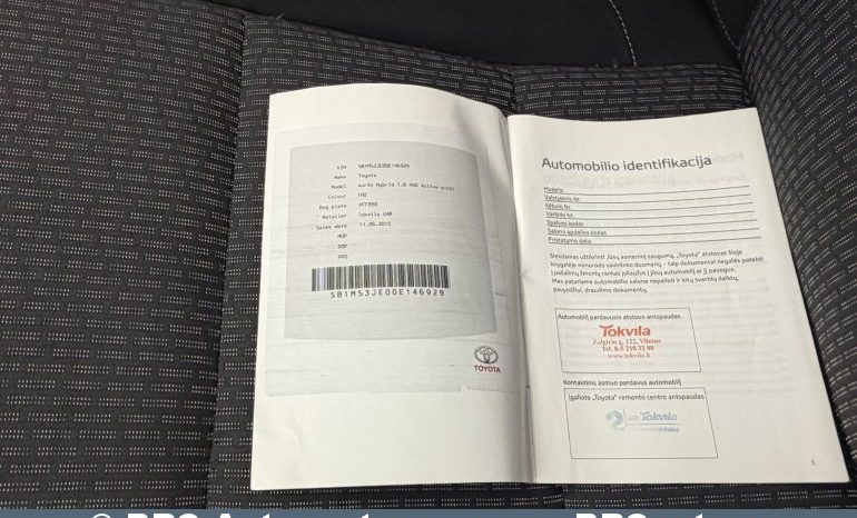 
								Toyota Auris 1.8 Hybrid Automatas 2015 full									