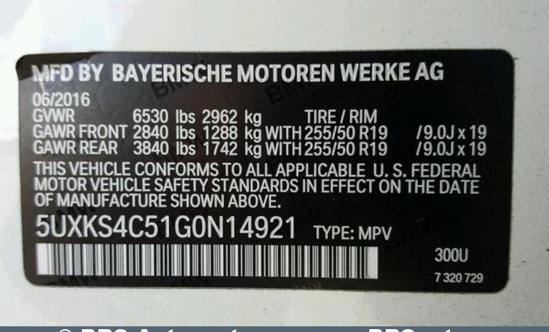 
								BMW X5 xDrive35d Automatas 2016 full									