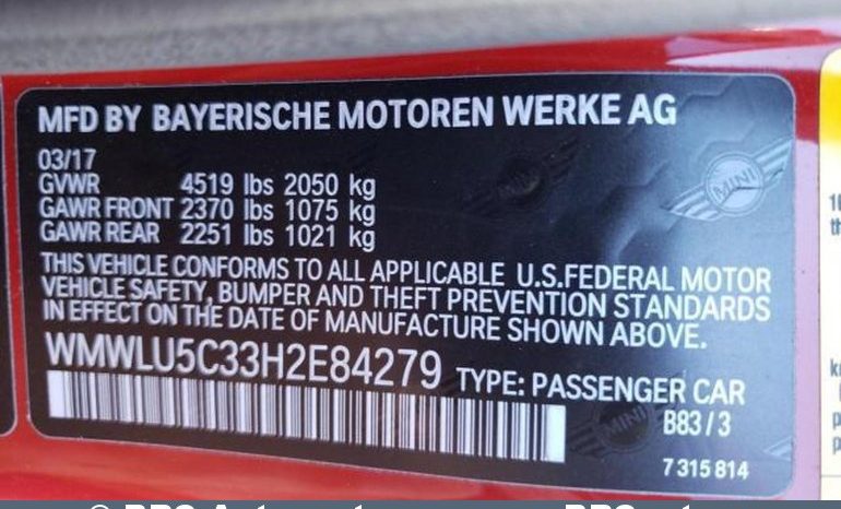 
								Mini Cooper Clubman S 2.0 ALL4 2017 full									