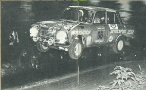 K Girdausko ir Madrevico šuolis 1000 ežerų ralyje Suomijoje 1972 m